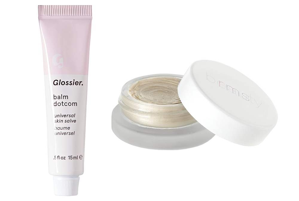 Balm Dotcom from Glossier at Net-a-Porter, Beauty Living Luminizer from RMS at Net-a-Porter